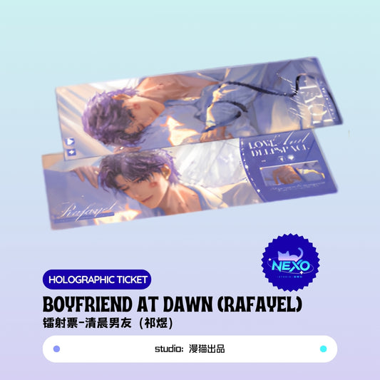 Xavier/Rafayel/Zayne/Sylus/Caleb Love and Deepspace BOYFRIEND AT DAWN Holographic Ticket/Polaroid/Art Print
