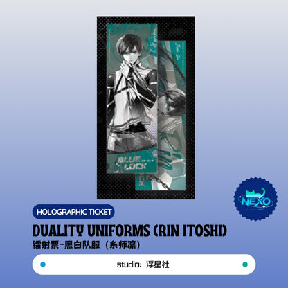 Seishiro Nagi /Yoichi Isagi/Meguru Bachira/Hyoma Chigiri/Reo Mikage/Rin Itoshi Blue Lock (BLock) Duality Uniforms Polaroid/Art Print/Holographic Ticket