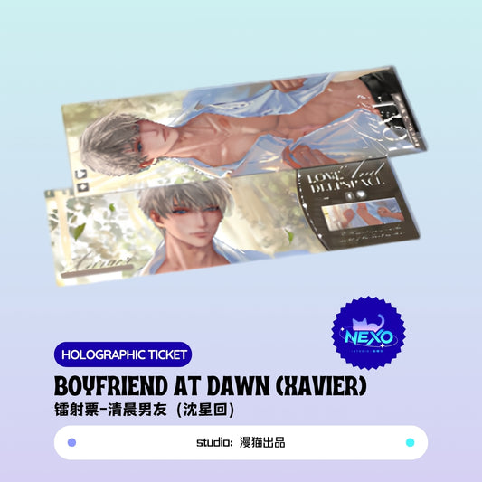 Xavier/Rafayel/Zayne/Sylus/Caleb Love and Deepspace BOYFRIEND AT DAWN Holographic Ticket/Polaroid/Art Print