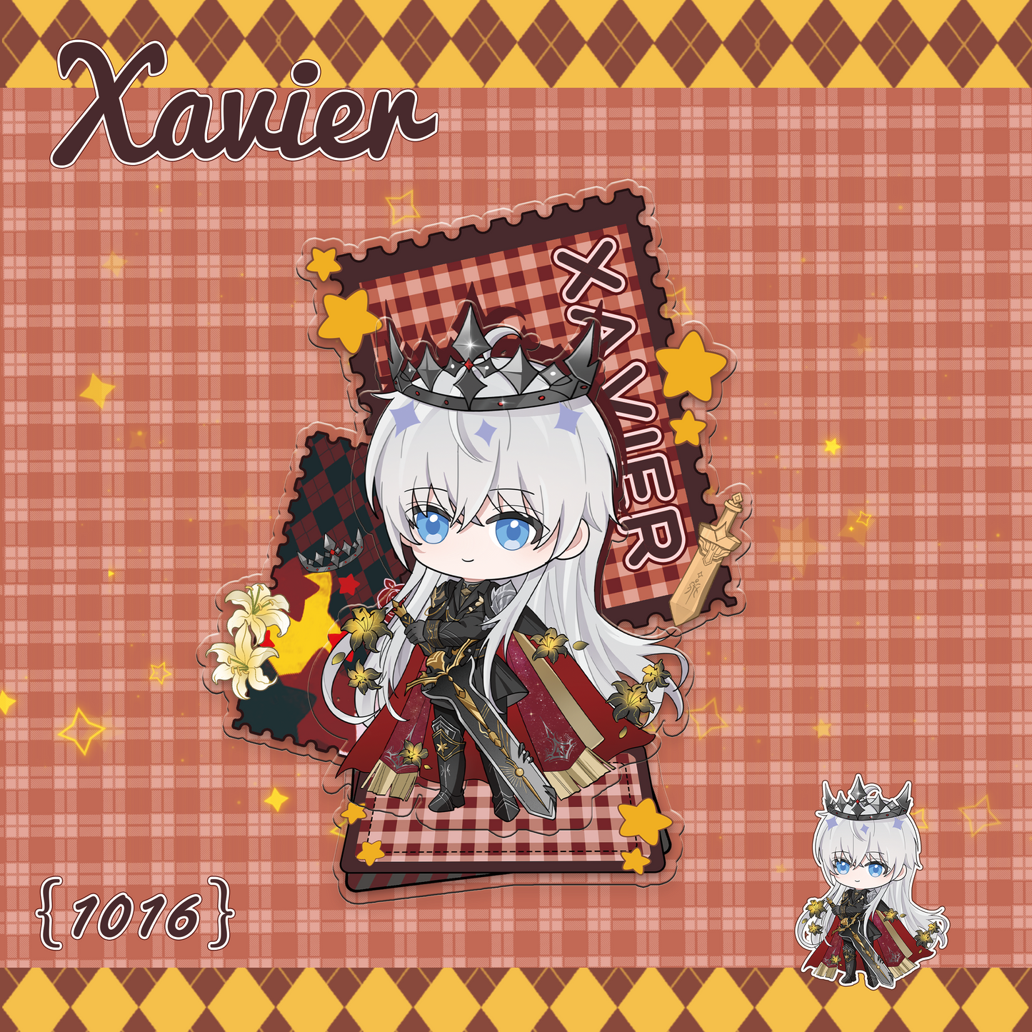 Xavier Acrylic Double-Slot Standee