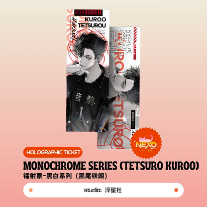 Kenma Kozume/Tetsuro Kuroo/Toru Oikawa/Shoyo Hinata/Tobio Kageyama/Kei Tsukishima  Haikyuu!! Monochrome Series Art Print/Polaroid/Holographic Ticket