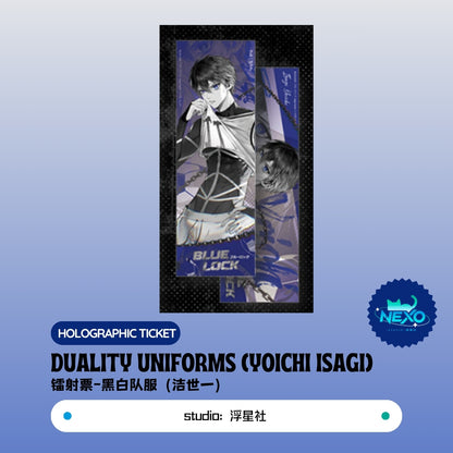 Seishiro Nagi /Yoichi Isagi/Meguru Bachira/Hyoma Chigiri/Reo Mikage/Rin Itoshi Blue Lock (BLock) Duality Uniforms Polaroid/Art Print/Holographic Ticket