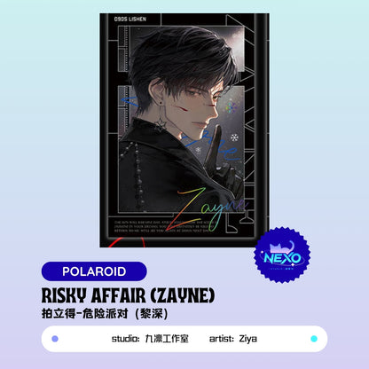 Xavier/Rafayel/Zayne/Sylus/Caleb Love and Deepspace RISKY AFFAIR Polaroid/Collectors ticket/Art Print