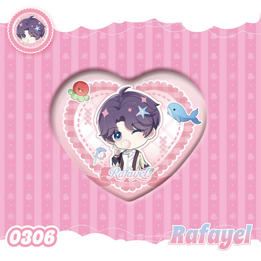 Nexorks Rafayel Heart-Shaped Badge