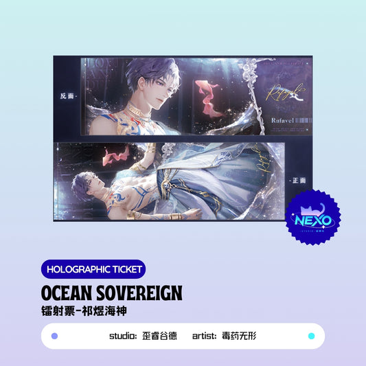 Rafayel Love and Deepspace Ocean Sovereign Polaroid/Holographic Ticket