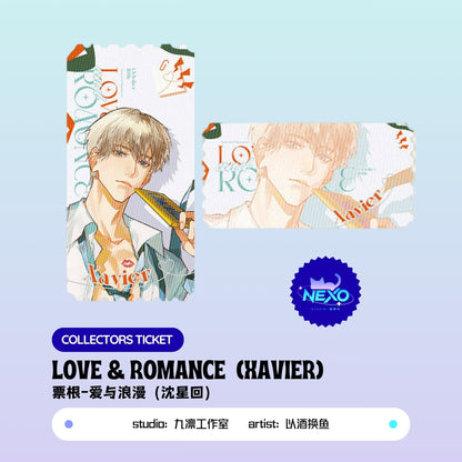 Xavier/Rafayel/Zayne  Love and Deepspace LOVE & ROMANCE Polaroid/Collectors Ticket