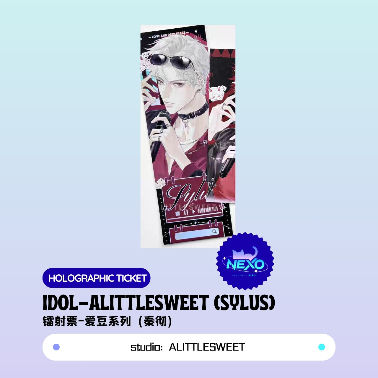 Xavier/Rafayel/Zayne/Sylus/Caleb Love and Deepspace idol-ALITTLESWEET Postcard/Photo Card/Holographic Ticket/ Acrylic Clear Card/Polaroid
