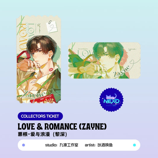 Xavier/Rafayel/Zayne  Love and Deepspace LOVE & ROMANCE Polaroid/Collectors Ticket