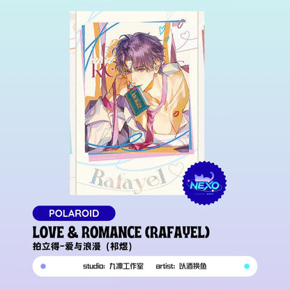 Xavier/Rafayel/Zayne  Love and Deepspace LOVE & ROMANCE Polaroid/Collectors Ticket