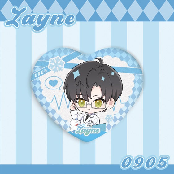 Zayne Heart-Shaped Badge