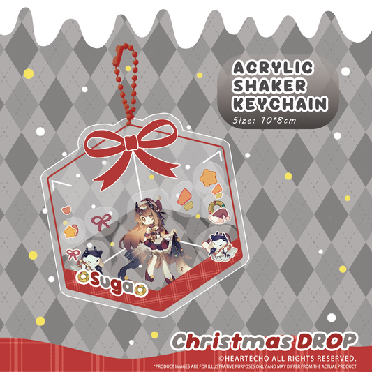 Suga Christmas Drop ACRYLIC SHAKER KEYCHAIN/STAR-SHAPED BADGE/BUBBLE STICKERS