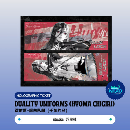 Seishiro Nagi /Yoichi Isagi/Meguru Bachira/Hyoma Chigiri/Reo Mikage/Rin Itoshi Blue Lock (BLock) Duality Uniforms Polaroid/Art Print/Holographic Ticket