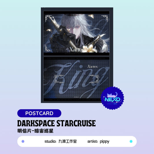Xavier Love and Deepspace DARKSPACE STARCRUISE Postcard/Holographic Ticket/Polaroid