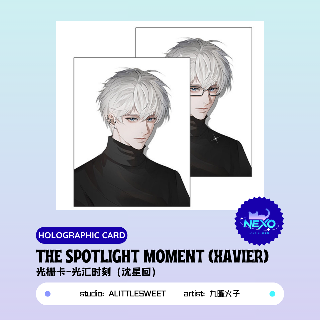 Xavier/Rafayel/Zayne/Sylus/Caleb Love and Deepspace THE SPOTLIGHT MOMENT Holographic Card/Postcard/Polaroid