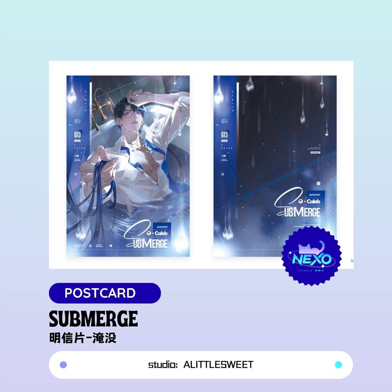 [Pre-sale] Caleb Love and Deepspace Submerge Postcard/Polaroid