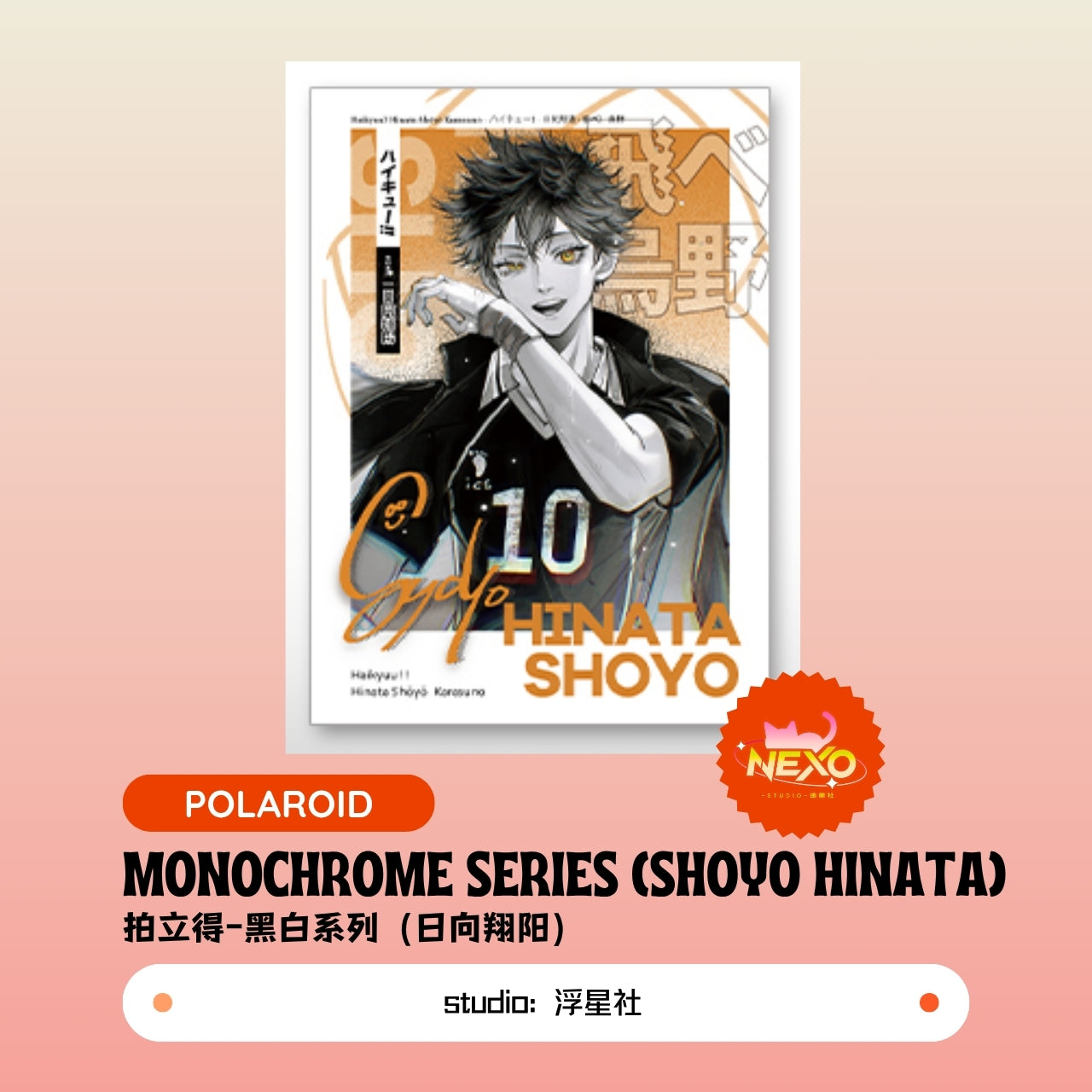 Kenma Kozume/Tetsuro Kuroo/Toru Oikawa/Shoyo Hinata/Tobio Kageyama/Kei Tsukishima  Haikyuu!! Monochrome Series Art Print/Polaroid/Holographic Ticket