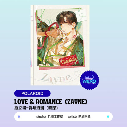 Xavier/Rafayel/Zayne  Love and Deepspace LOVE & ROMANCE Polaroid/Collectors Ticket