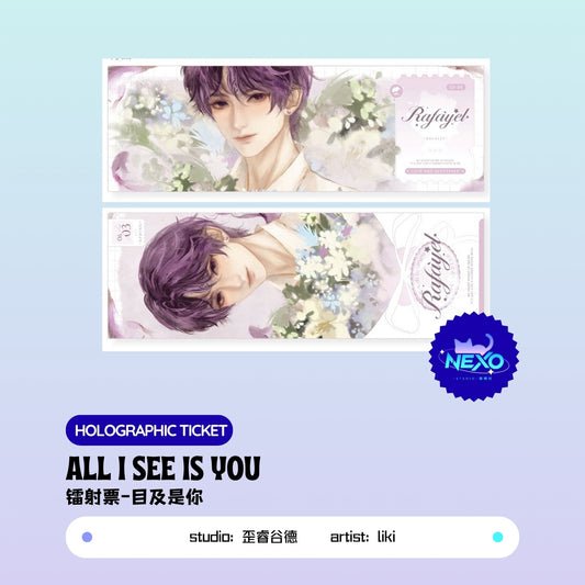Rafayel  Love and Deepspace All I See Is You Holographic Ticket/Polaroid