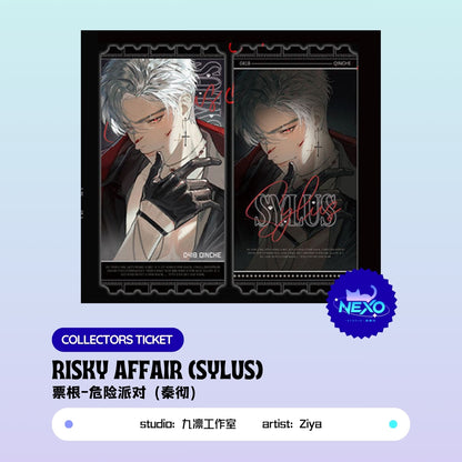 Xavier/Rafayel/Zayne/Sylus/Caleb Love and Deepspace RISKY AFFAIR Polaroid/Collectors ticket/Art Print