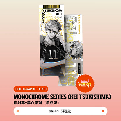 Kenma Kozume/Tetsuro Kuroo/Toru Oikawa/Shoyo Hinata/Tobio Kageyama/Kei Tsukishima  Haikyuu!! Monochrome Series Art Print/Polaroid/Holographic Ticket