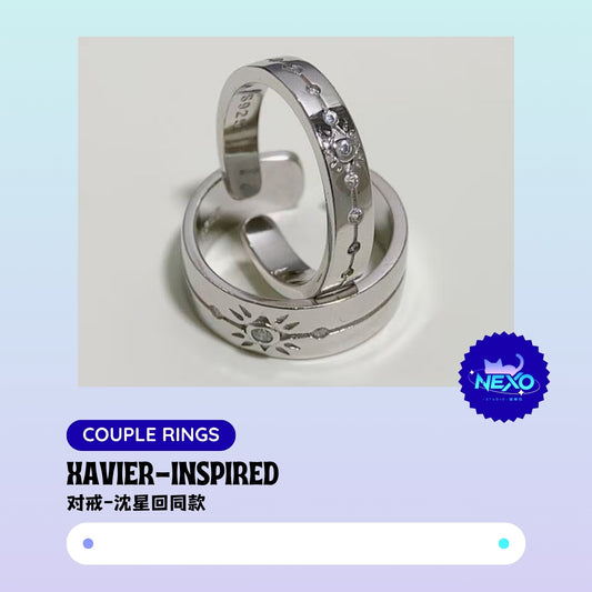 Xavier/Zayne Love and Deepspace INSPIRED COUPLE RINGS