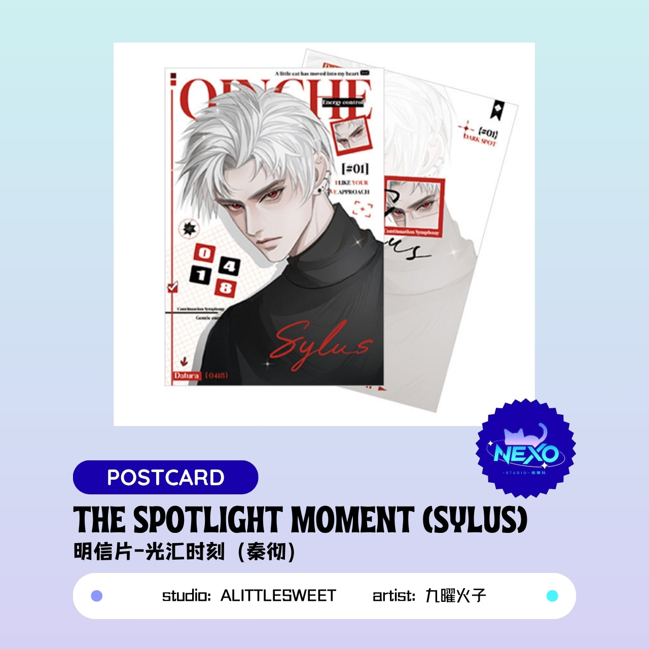 Xavier/Rafayel/Zayne/Sylus/Caleb Love and Deepspace THE SPOTLIGHT MOMENT Holographic Card/Postcard/Polaroid