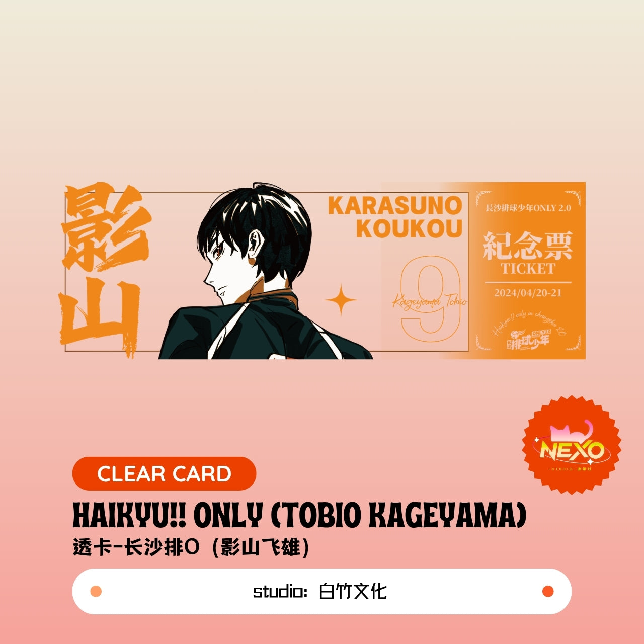 Kenma Kozume/Tetsuro Kuroo/Toru Oikawa/Hajime Iwaizumi/Shoyo Hinata/Tobio Kageyama/Keiji Akaashi/Kotaro Bokuto  Haikyuu!!  Haikyu!! Only Poster/Clear Card/Postcard