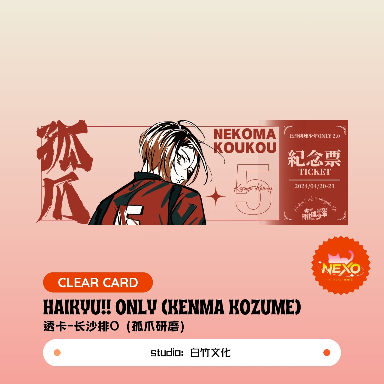 Kenma Kozume/Tetsuro Kuroo/Toru Oikawa/Hajime Iwaizumi/Shoyo Hinata/Tobio Kageyama/Keiji Akaashi/Kotaro Bokuto  Haikyuu!!  Haikyu!! Only Poster/Clear Card/Postcard